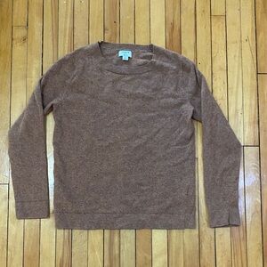 J.Crew Teddie Merino Wool Blend Crewneck Sweater Brown Women’s Medium